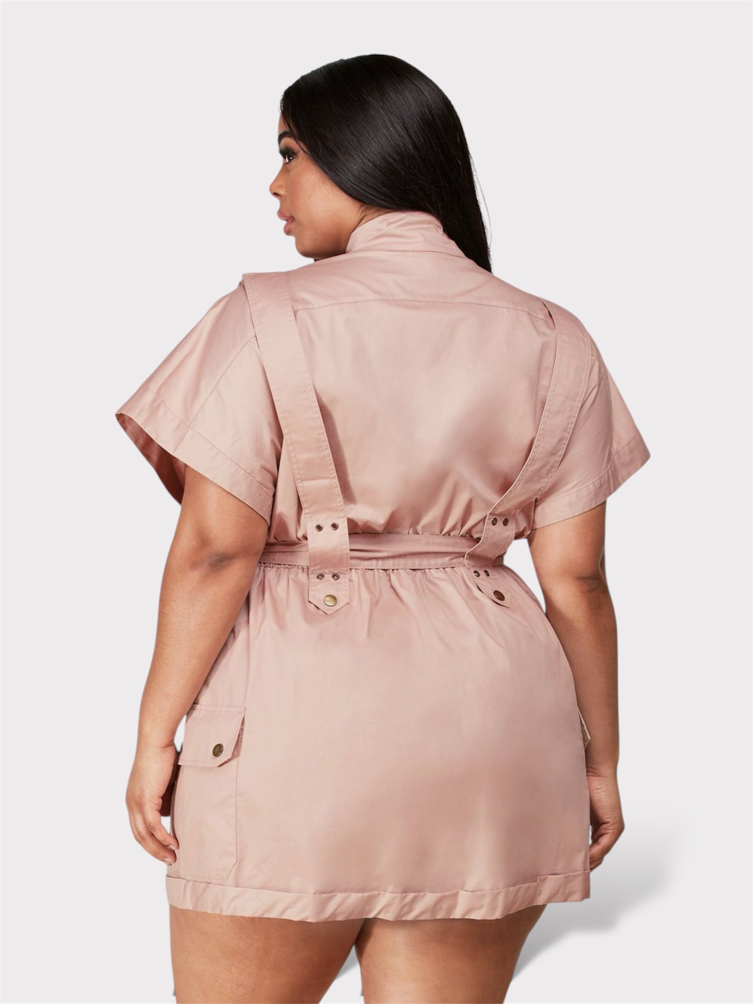 Vintage Mauve Short Dress