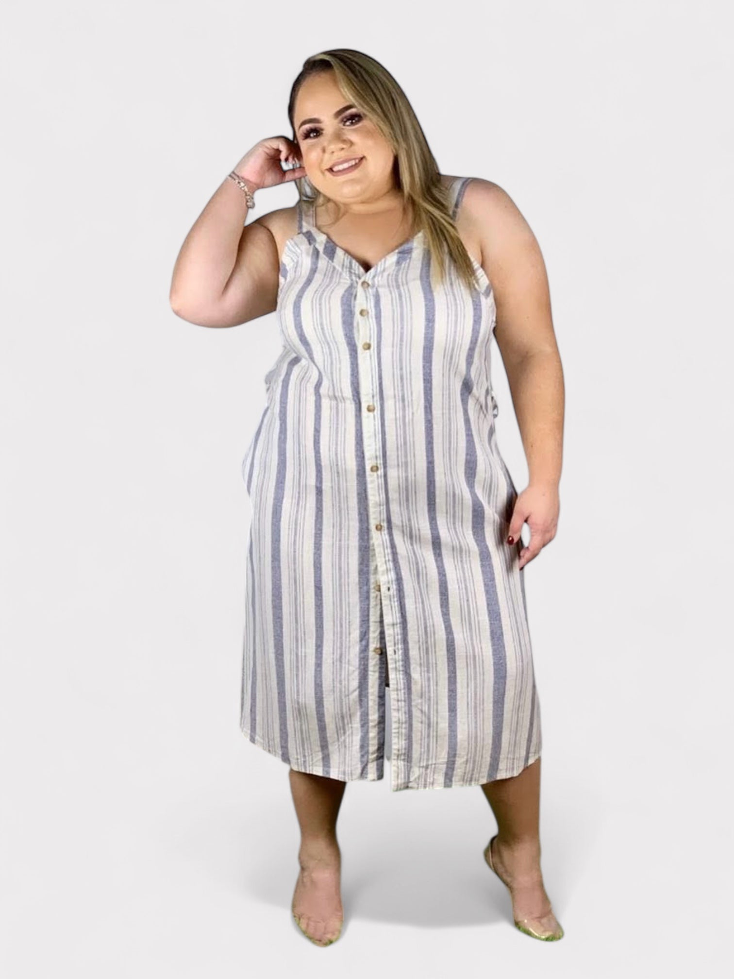 Índigo Linen Dress