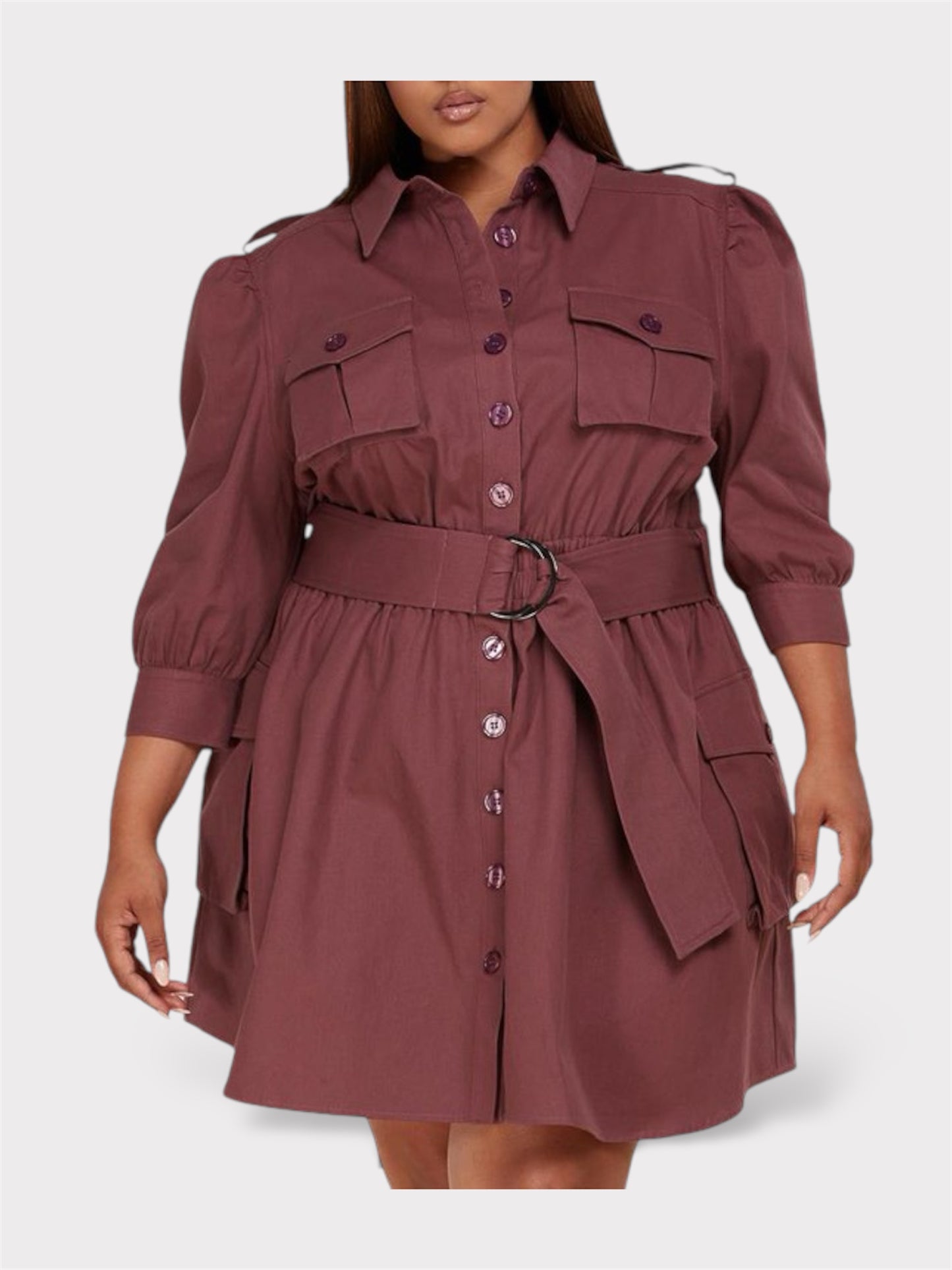 Mauve Belt Dress