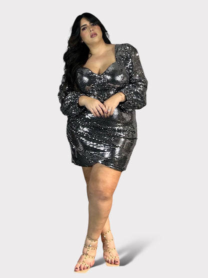 Sequined Mini Dress