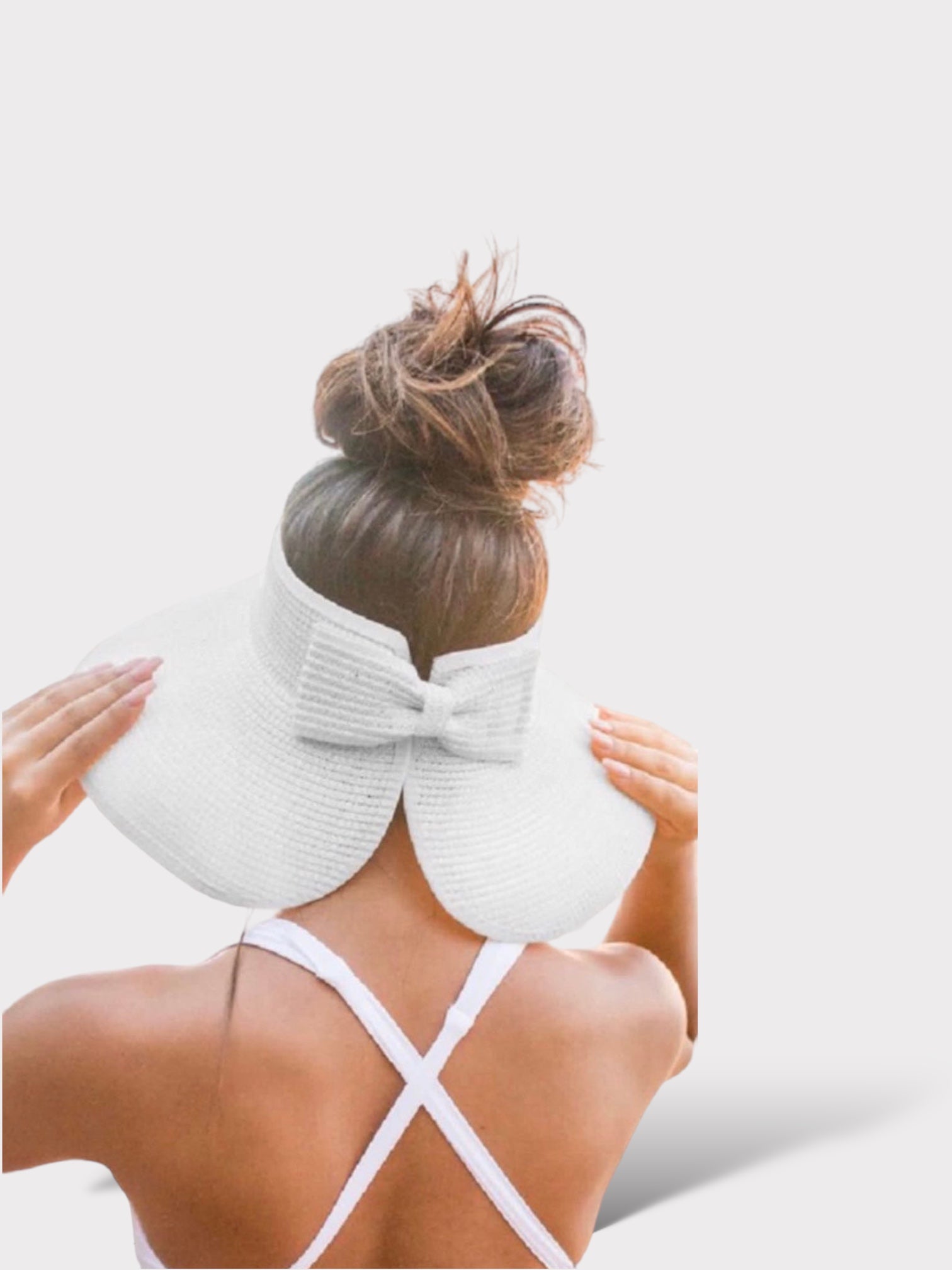 Visera Plegable Blanca