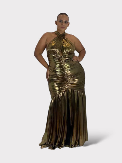 Metallic Gold Dress